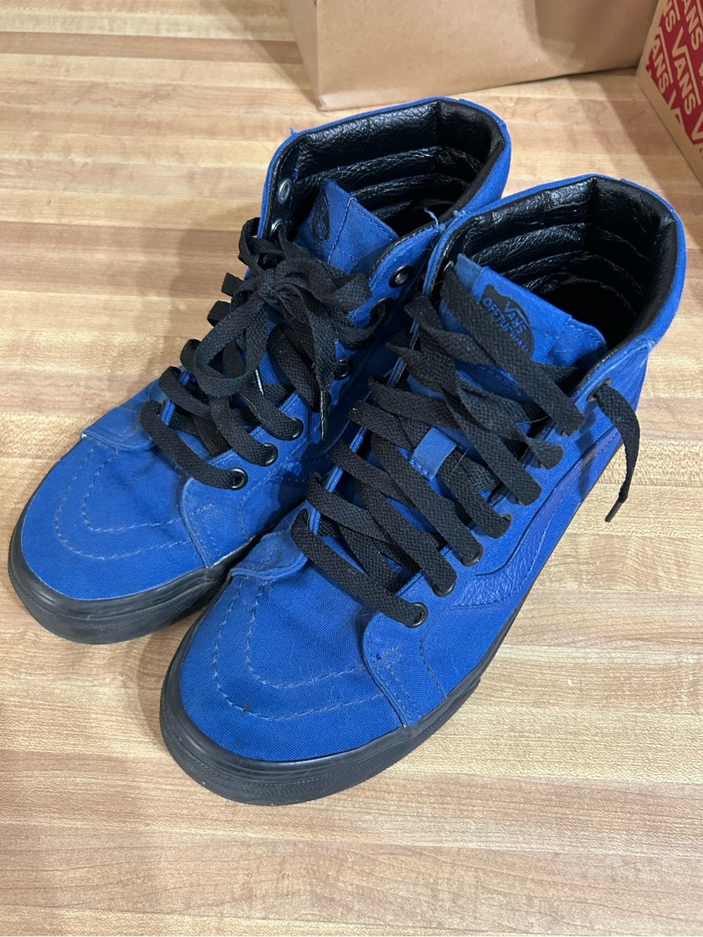 Vans Men's/Women’s Sk8-Hi Blue Canvas High-Top Sneakers